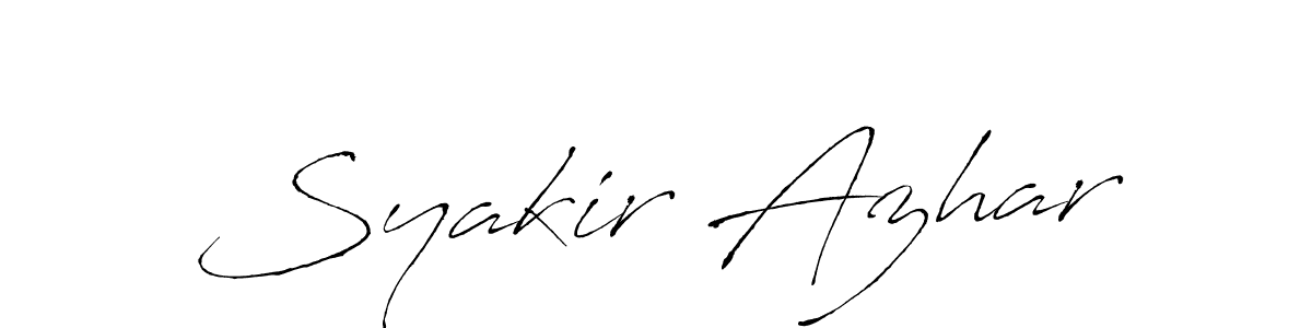 The best way (Antro_Vectra) to make a short signature is to pick only two or three words in your name. The name Syakir Azhar include a total of six letters. For converting this name. Syakir Azhar signature style 6 images and pictures png