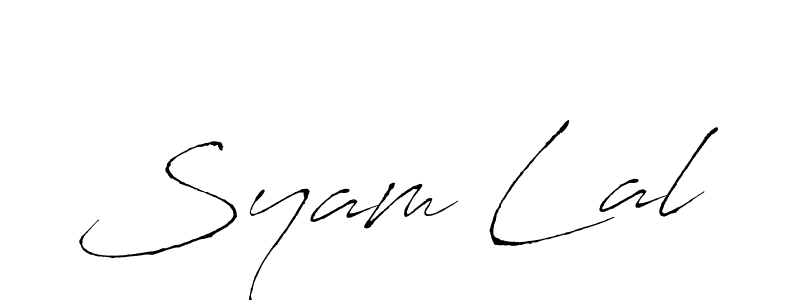 Make a beautiful signature design for name Syam Lal. With this signature (Antro_Vectra) style, you can create a handwritten signature for free. Syam Lal signature style 6 images and pictures png