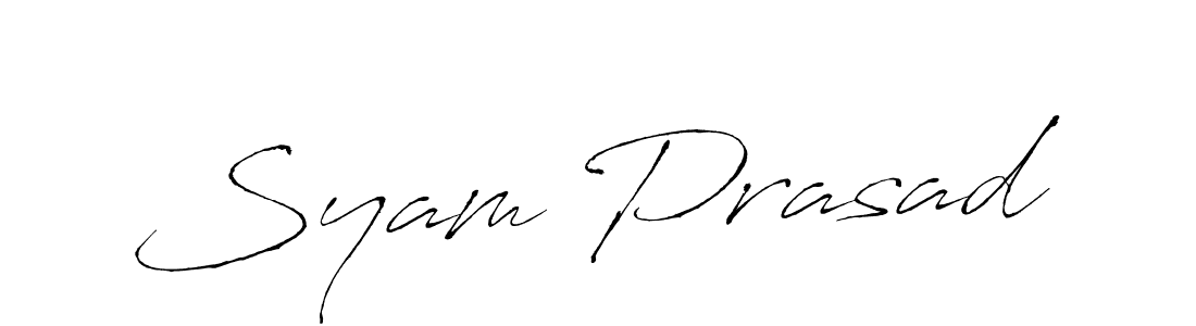 Design your own signature with our free online signature maker. With this signature software, you can create a handwritten (Antro_Vectra) signature for name Syam Prasad. Syam Prasad signature style 6 images and pictures png