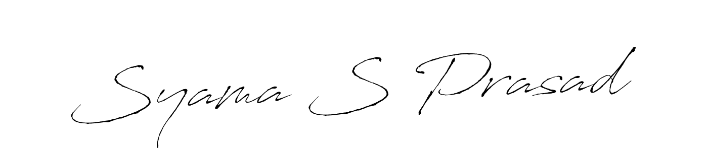 You should practise on your own different ways (Antro_Vectra) to write your name (Syama S Prasad) in signature. don't let someone else do it for you. Syama S Prasad signature style 6 images and pictures png