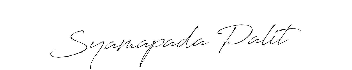 Design your own signature with our free online signature maker. With this signature software, you can create a handwritten (Antro_Vectra) signature for name Syamapada Palit. Syamapada Palit signature style 6 images and pictures png