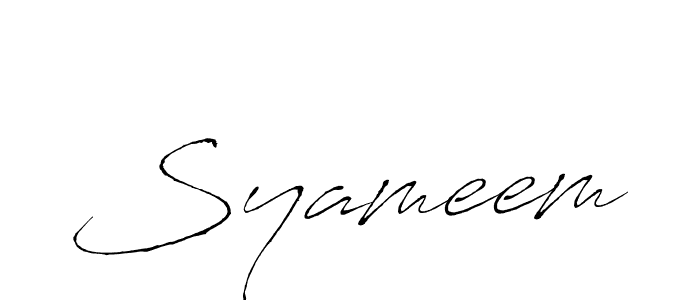 The best way (Antro_Vectra) to make a short signature is to pick only two or three words in your name. The name Syameem include a total of six letters. For converting this name. Syameem signature style 6 images and pictures png