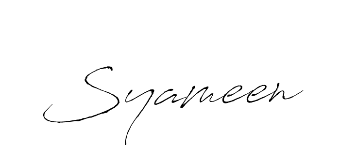 It looks lik you need a new signature style for name Syameen. Design unique handwritten (Antro_Vectra) signature with our free signature maker in just a few clicks. Syameen signature style 6 images and pictures png