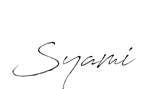 Also we have Syami name is the best signature style. Create professional handwritten signature collection using Antro_Vectra autograph style. Syami signature style 6 images and pictures png