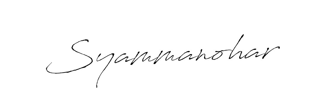 Also we have Syammanohar name is the best signature style. Create professional handwritten signature collection using Antro_Vectra autograph style. Syammanohar signature style 6 images and pictures png