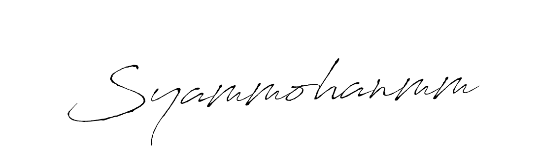 Make a beautiful signature design for name Syammohanmm. Use this online signature maker to create a handwritten signature for free. Syammohanmm signature style 6 images and pictures png