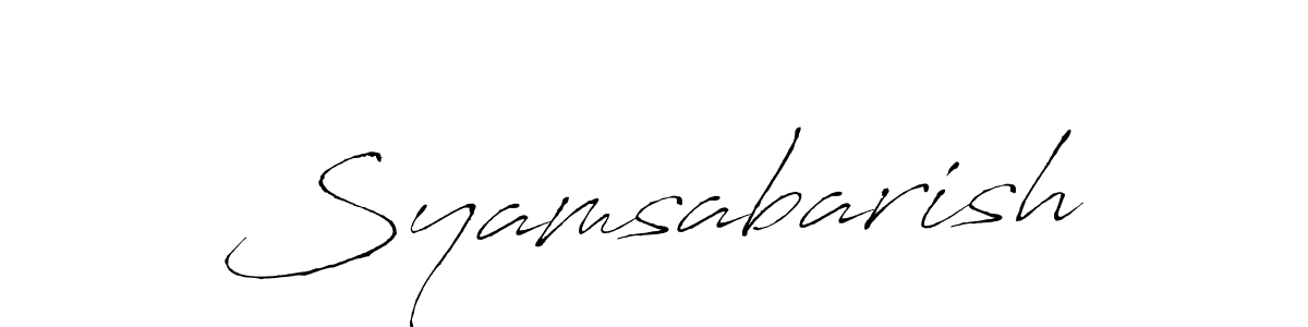 Syamsabarish stylish signature style. Best Handwritten Sign (Antro_Vectra) for my name. Handwritten Signature Collection Ideas for my name Syamsabarish. Syamsabarish signature style 6 images and pictures png