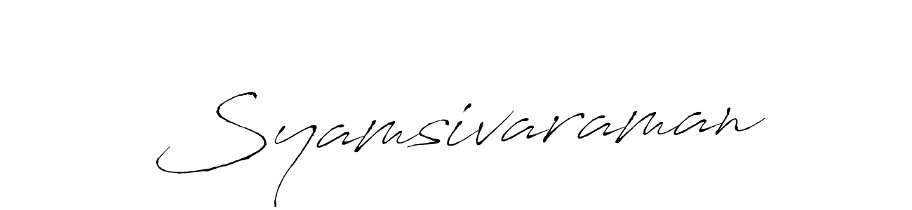 if you are searching for the best signature style for your name Syamsivaraman. so please give up your signature search. here we have designed multiple signature styles  using Antro_Vectra. Syamsivaraman signature style 6 images and pictures png
