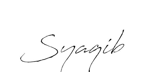 Create a beautiful signature design for name Syaqib. With this signature (Antro_Vectra) fonts, you can make a handwritten signature for free. Syaqib signature style 6 images and pictures png