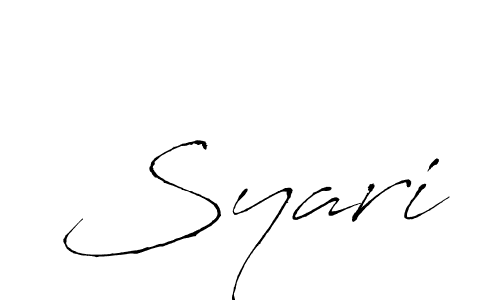 How to make Syari signature? Antro_Vectra is a professional autograph style. Create handwritten signature for Syari name. Syari signature style 6 images and pictures png
