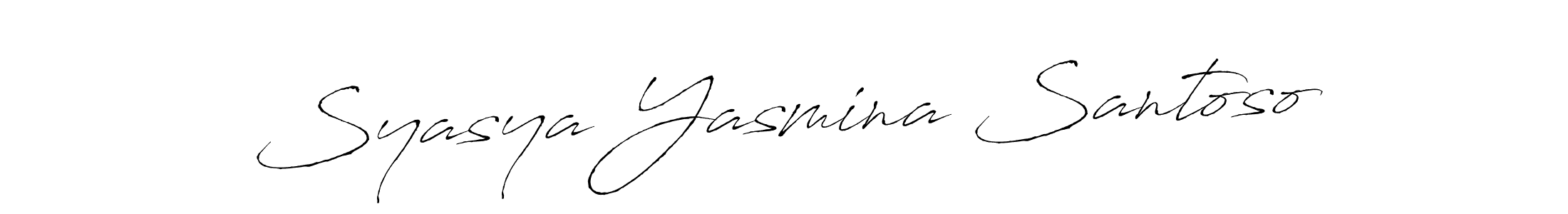 Also we have Syasya Yasmina Santoso name is the best signature style. Create professional handwritten signature collection using Antro_Vectra autograph style. Syasya Yasmina Santoso signature style 6 images and pictures png
