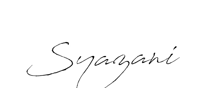 How to Draw Syazani signature style? Antro_Vectra is a latest design signature styles for name Syazani. Syazani signature style 6 images and pictures png