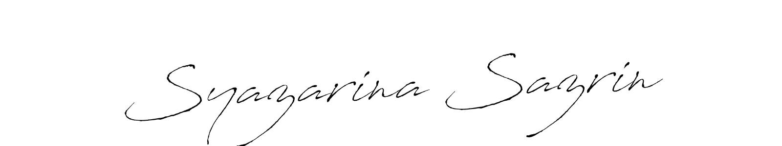 Make a beautiful signature design for name Syazarina Sazrin. Use this online signature maker to create a handwritten signature for free. Syazarina Sazrin signature style 6 images and pictures png