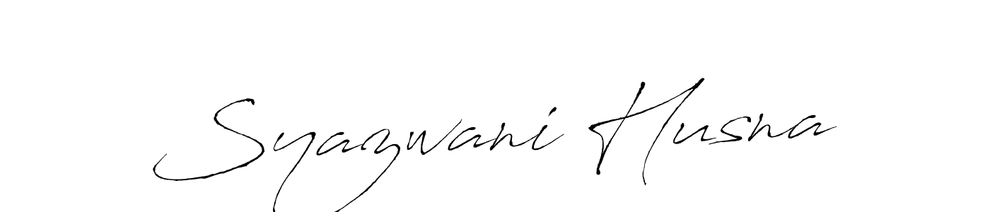 Also we have Syazwani Husna name is the best signature style. Create professional handwritten signature collection using Antro_Vectra autograph style. Syazwani Husna signature style 6 images and pictures png
