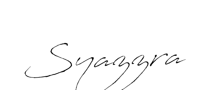 Once you've used our free online signature maker to create your best signature Antro_Vectra style, it's time to enjoy all of the benefits that Syazzra name signing documents. Syazzra signature style 6 images and pictures png