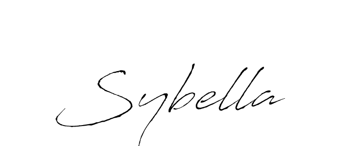 Design your own signature with our free online signature maker. With this signature software, you can create a handwritten (Antro_Vectra) signature for name Sybella. Sybella signature style 6 images and pictures png