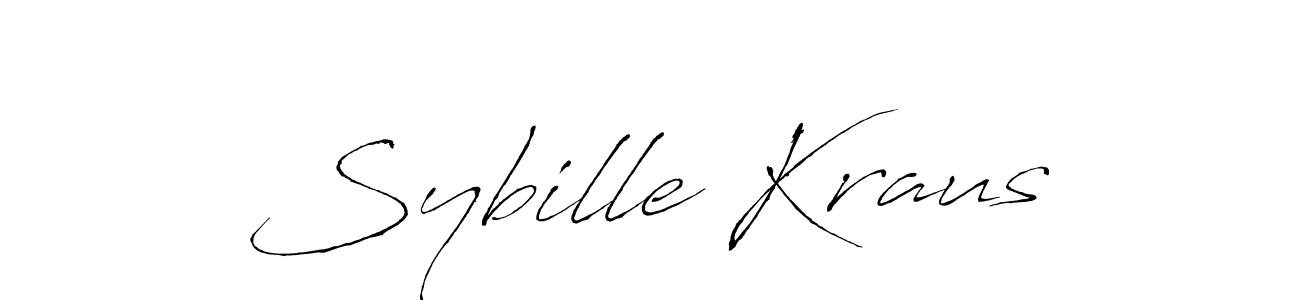 Sybille Kraus stylish signature style. Best Handwritten Sign (Antro_Vectra) for my name. Handwritten Signature Collection Ideas for my name Sybille Kraus. Sybille Kraus signature style 6 images and pictures png