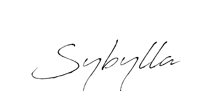 Use a signature maker to create a handwritten signature online. With this signature software, you can design (Antro_Vectra) your own signature for name Sybylla. Sybylla signature style 6 images and pictures png