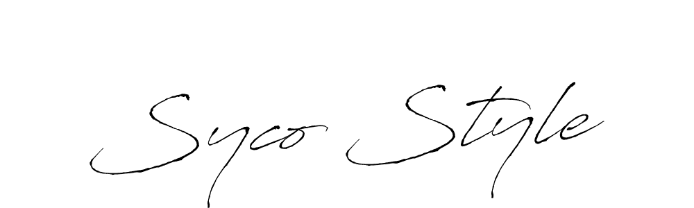 It looks lik you need a new signature style for name Syco Style. Design unique handwritten (Antro_Vectra) signature with our free signature maker in just a few clicks. Syco Style signature style 6 images and pictures png