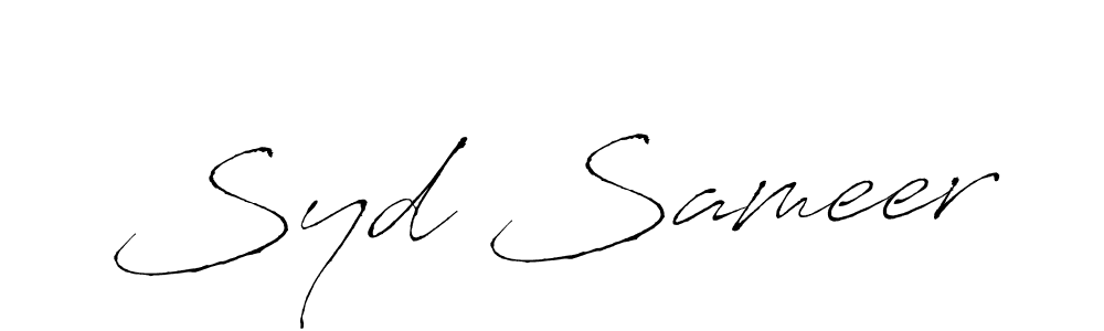 Make a beautiful signature design for name Syd Sameer. Use this online signature maker to create a handwritten signature for free. Syd Sameer signature style 6 images and pictures png