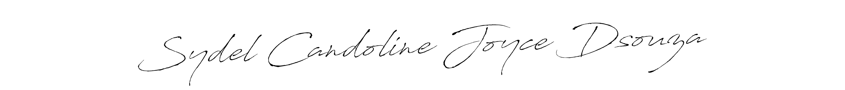 Make a beautiful signature design for name Sydel Candoline Joyce Dsouza. With this signature (Antro_Vectra) style, you can create a handwritten signature for free. Sydel Candoline Joyce Dsouza signature style 6 images and pictures png