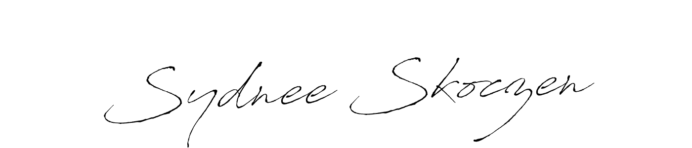 How to Draw Sydnee Skoczen signature style? Antro_Vectra is a latest design signature styles for name Sydnee Skoczen. Sydnee Skoczen signature style 6 images and pictures png