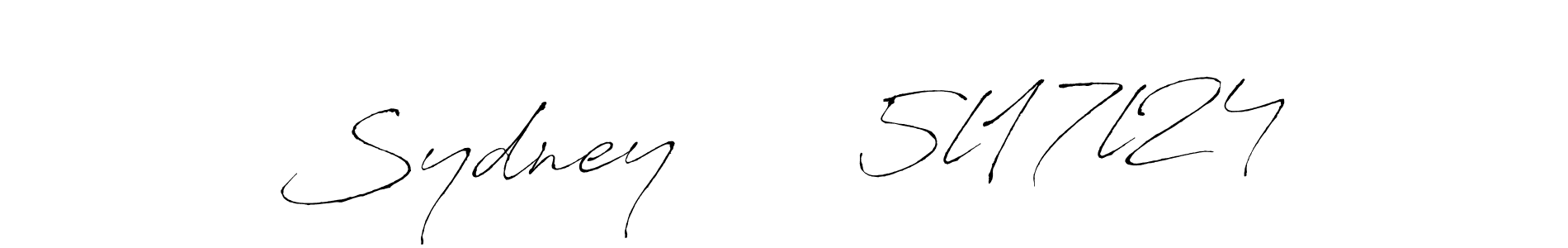 How to Draw Sydney      5l17l24 signature style? Antro_Vectra is a latest design signature styles for name Sydney      5l17l24. Sydney      5l17l24 signature style 6 images and pictures png