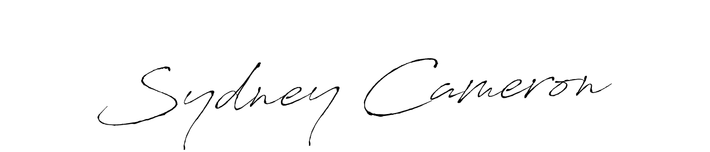 Create a beautiful signature design for name Sydney Cameron. With this signature (Antro_Vectra) fonts, you can make a handwritten signature for free. Sydney Cameron signature style 6 images and pictures png