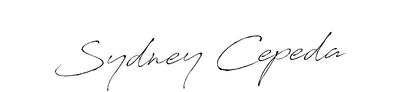 You should practise on your own different ways (Antro_Vectra) to write your name (Sydney Cepeda) in signature. don't let someone else do it for you. Sydney Cepeda signature style 6 images and pictures png