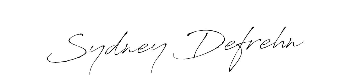 It looks lik you need a new signature style for name Sydney Defrehn. Design unique handwritten (Antro_Vectra) signature with our free signature maker in just a few clicks. Sydney Defrehn signature style 6 images and pictures png