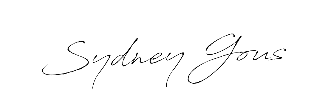 The best way (Antro_Vectra) to make a short signature is to pick only two or three words in your name. The name Sydney Gous include a total of six letters. For converting this name. Sydney Gous signature style 6 images and pictures png