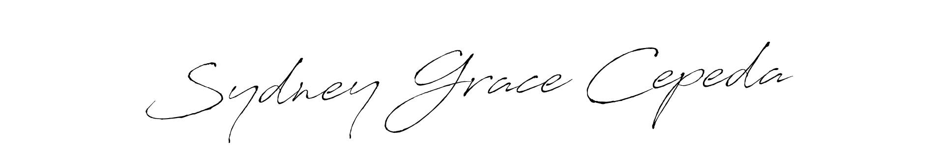 if you are searching for the best signature style for your name Sydney Grace Cepeda. so please give up your signature search. here we have designed multiple signature styles  using Antro_Vectra. Sydney Grace Cepeda signature style 6 images and pictures png