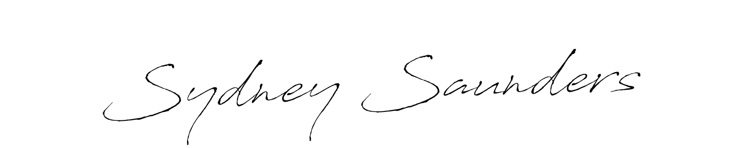 Sydney Saunders stylish signature style. Best Handwritten Sign (Antro_Vectra) for my name. Handwritten Signature Collection Ideas for my name Sydney Saunders. Sydney Saunders signature style 6 images and pictures png