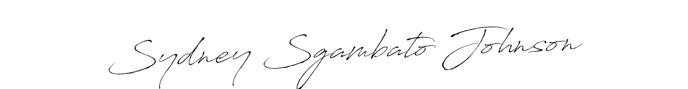 It looks lik you need a new signature style for name Sydney Sgambato Johnson. Design unique handwritten (Antro_Vectra) signature with our free signature maker in just a few clicks. Sydney Sgambato Johnson signature style 6 images and pictures png
