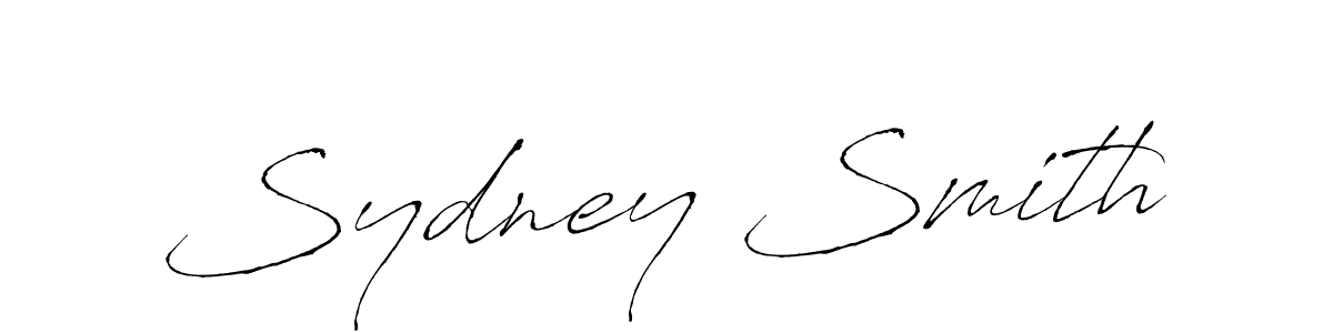 Make a beautiful signature design for name Sydney Smith. With this signature (Antro_Vectra) style, you can create a handwritten signature for free. Sydney Smith signature style 6 images and pictures png
