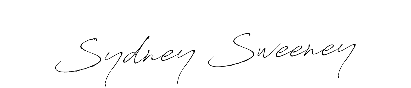 Make a beautiful signature design for name Sydney Sweeney. With this signature (Antro_Vectra) style, you can create a handwritten signature for free. Sydney Sweeney signature style 6 images and pictures png