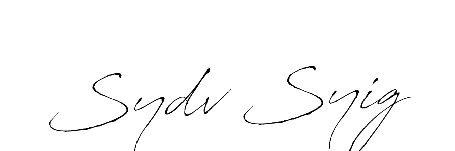 Create a beautiful signature design for name Sydv Syig. With this signature (Antro_Vectra) fonts, you can make a handwritten signature for free. Sydv Syig signature style 6 images and pictures png