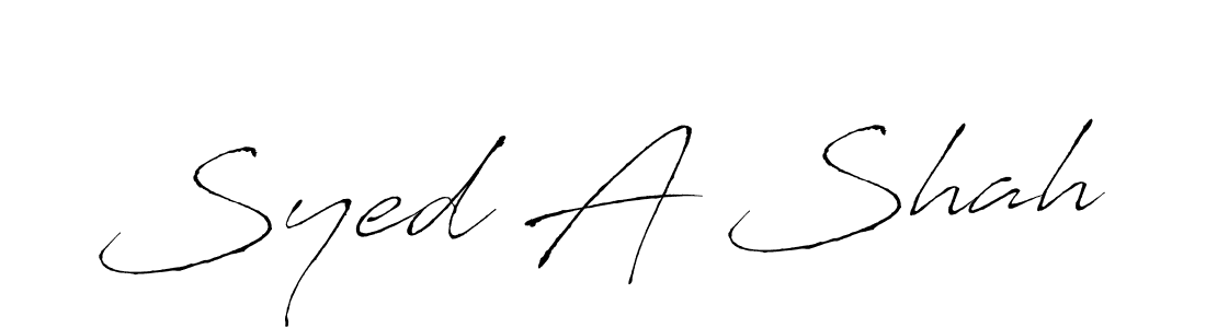 Also You can easily find your signature by using the search form. We will create Syed A Shah name handwritten signature images for you free of cost using Antro_Vectra sign style. Syed A Shah signature style 6 images and pictures png