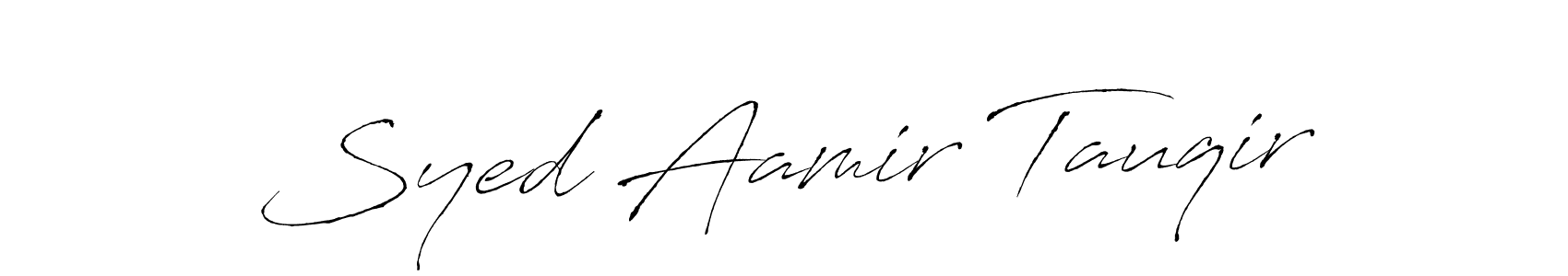 Also we have Syed Aamir Tauqir name is the best signature style. Create professional handwritten signature collection using Antro_Vectra autograph style. Syed Aamir Tauqir signature style 6 images and pictures png