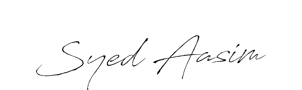 Similarly Antro_Vectra is the best handwritten signature design. Signature creator online .You can use it as an online autograph creator for name Syed Aasim. Syed Aasim signature style 6 images and pictures png