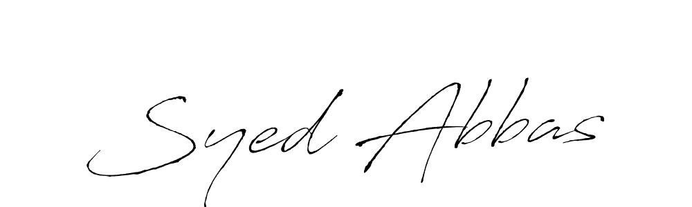 Antro_Vectra is a professional signature style that is perfect for those who want to add a touch of class to their signature. It is also a great choice for those who want to make their signature more unique. Get Syed Abbas name to fancy signature for free. Syed Abbas signature style 6 images and pictures png