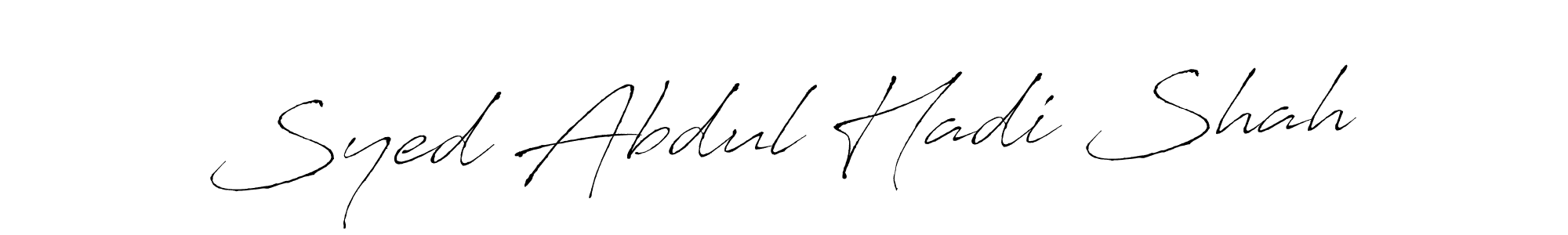 Make a beautiful signature design for name Syed Abdul Hadi Shah. Use this online signature maker to create a handwritten signature for free. Syed Abdul Hadi Shah signature style 6 images and pictures png