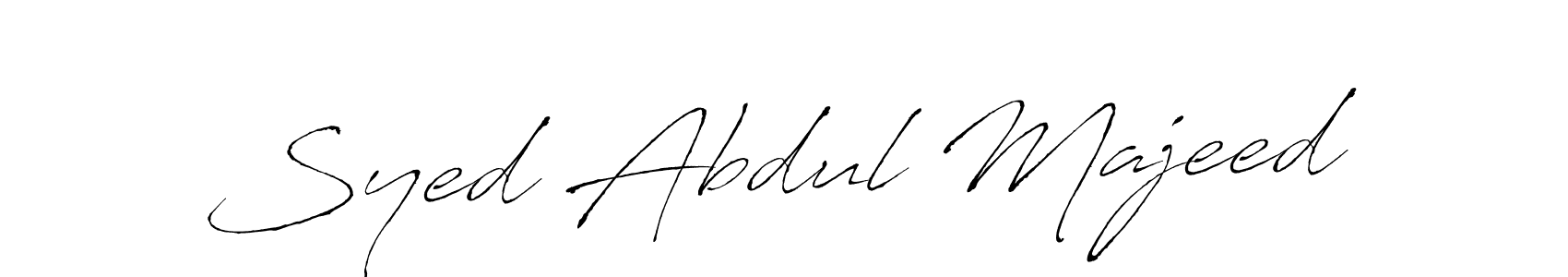 Design your own signature with our free online signature maker. With this signature software, you can create a handwritten (Antro_Vectra) signature for name Syed Abdul Majeed. Syed Abdul Majeed signature style 6 images and pictures png