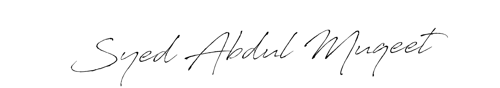 Syed Abdul Muqeet stylish signature style. Best Handwritten Sign (Antro_Vectra) for my name. Handwritten Signature Collection Ideas for my name Syed Abdul Muqeet. Syed Abdul Muqeet signature style 6 images and pictures png