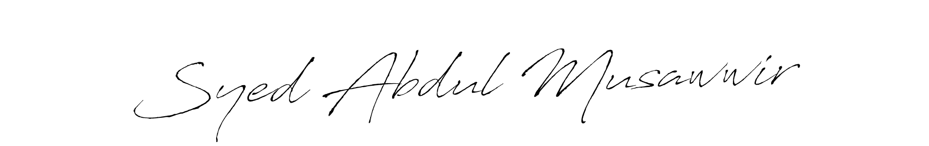 How to make Syed Abdul Musawwir signature? Antro_Vectra is a professional autograph style. Create handwritten signature for Syed Abdul Musawwir name. Syed Abdul Musawwir signature style 6 images and pictures png