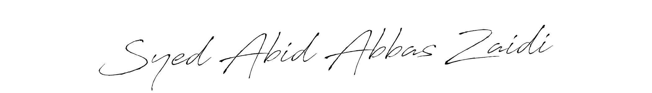 See photos of Syed Abid Abbas Zaidi official signature by Spectra . Check more albums & portfolios. Read reviews & check more about Antro_Vectra font. Syed Abid Abbas Zaidi signature style 6 images and pictures png