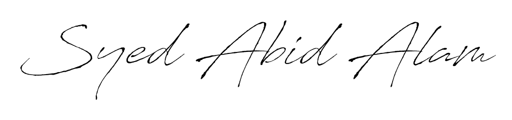 It looks like you need a new signature style for name Syed Abid Alam. Design unique handwritten (Antro_Vectra) signature with our free signature maker in just a few clicks. Syed Abid Alam signature style 6 images and pictures png