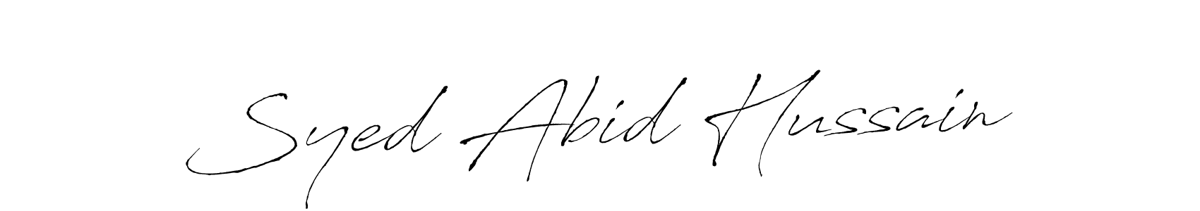 Make a short Syed Abid Hussain signature style. Manage your documents anywhere anytime using Antro_Vectra. Create and add eSignatures, submit forms, share and send files easily. Syed Abid Hussain signature style 6 images and pictures png