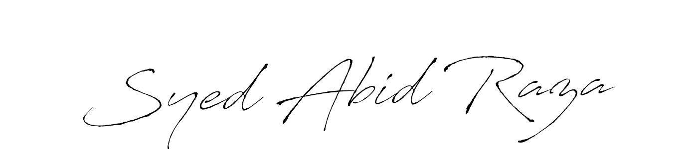 Use a signature maker to create a handwritten signature online. With this signature software, you can design (Antro_Vectra) your own signature for name Syed Abid Raza. Syed Abid Raza signature style 6 images and pictures png