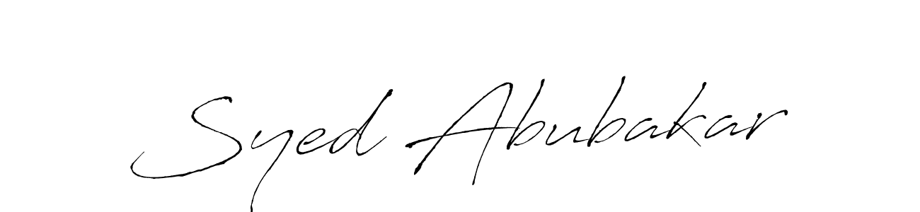 Similarly Antro_Vectra is the best handwritten signature design. Signature creator online .You can use it as an online autograph creator for name Syed Abubakar. Syed Abubakar signature style 6 images and pictures png